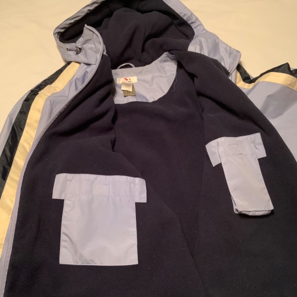 Sportek Blue Insulated Fleece-Lined Zip-Front Hooded Jacket Coat (XXL) - Picture 4 of 11